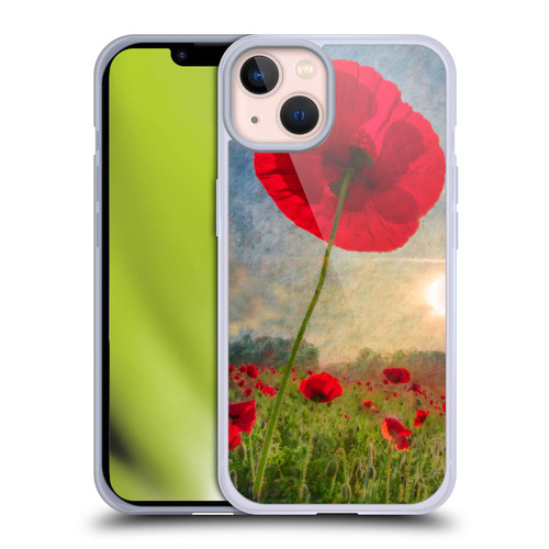 Celebrate Life Gallery Florals Red Flower Soft Gel Case for Apple iPhone 13