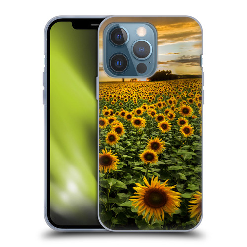 Celebrate Life Gallery Florals Big Sunflower Field Soft Gel Case for Apple iPhone 13 Pro