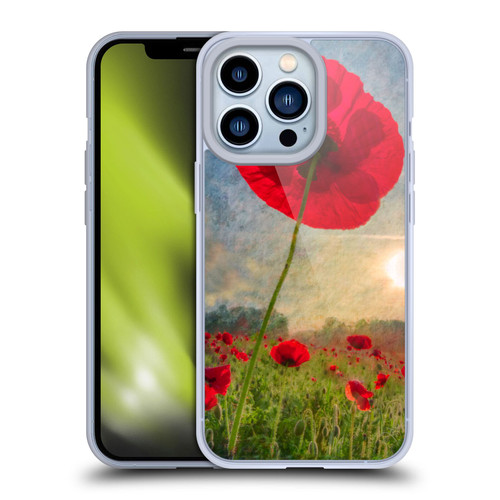 Celebrate Life Gallery Florals Red Flower Soft Gel Case for Apple iPhone 13 Pro