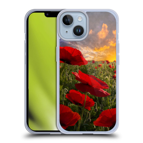 Celebrate Life Gallery Florals Red Flower Field Soft Gel Case for Apple iPhone 14