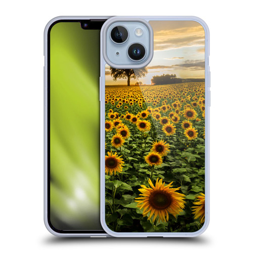 Celebrate Life Gallery Florals Big Sunflower Field Soft Gel Case for Apple iPhone 14 Plus