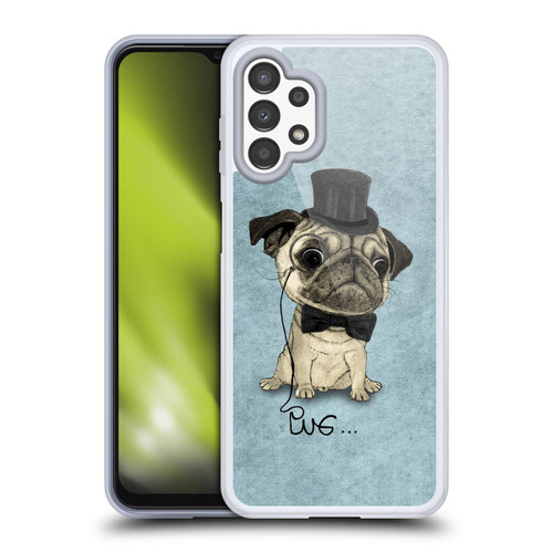 Barruf Dogs Gentle Pug Soft Gel Case for Samsung Galaxy A13 (2022)