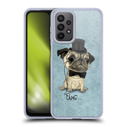 Barruf Dogs Gentle Pug Soft Gel Case for Samsung Galaxy A23 / 5G (2022)
