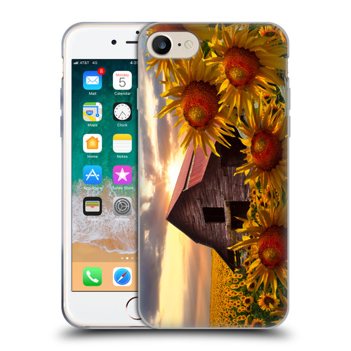 Celebrate Life Gallery Florals Sunflower Dance Soft Gel Case for Apple iPhone 7 / 8 / SE 2020 & 2022