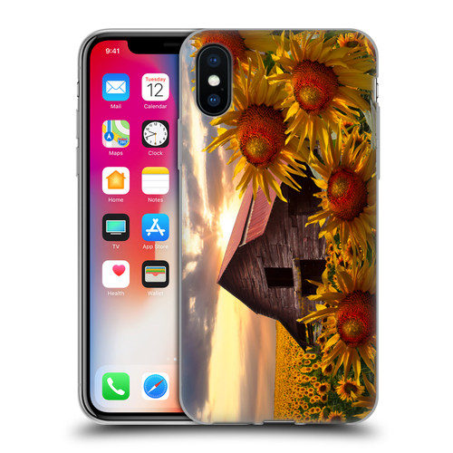 Celebrate Life Gallery Florals Sunflower Dance Soft Gel Case for Apple iPhone X / iPhone XS