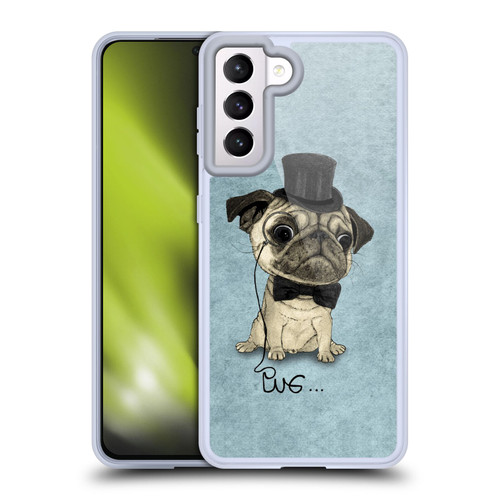 Barruf Dogs Gentle Pug Soft Gel Case for Samsung Galaxy S21 5G