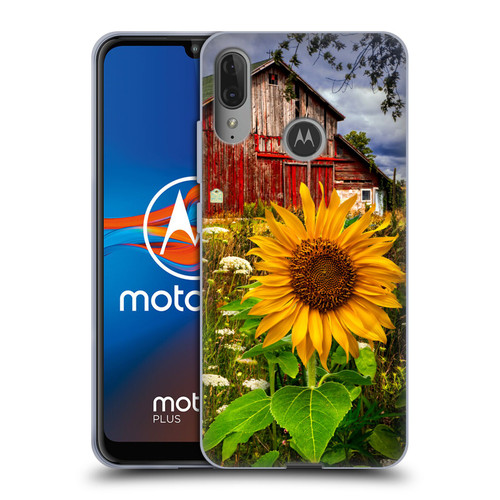 Celebrate Life Gallery Florals Barn Meadow Flowers Soft Gel Case for Motorola Moto E6 Plus