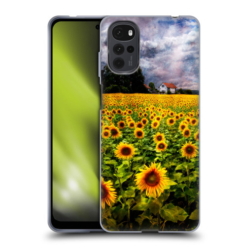 Celebrate Life Gallery Florals Dreaming Of Sunflowers Soft Gel Case for Motorola Moto G22