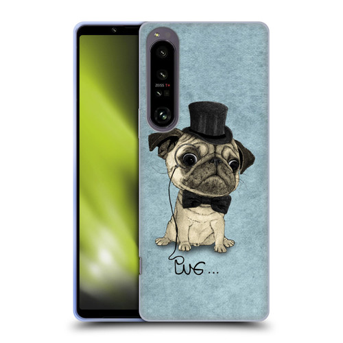Barruf Dogs Gentle Pug Soft Gel Case for Sony Xperia 1 IV