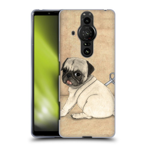 Barruf Dogs Pug Toy Soft Gel Case for Sony Xperia Pro-I