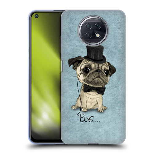 Barruf Dogs Gentle Pug Soft Gel Case for Xiaomi Redmi Note 9T 5G