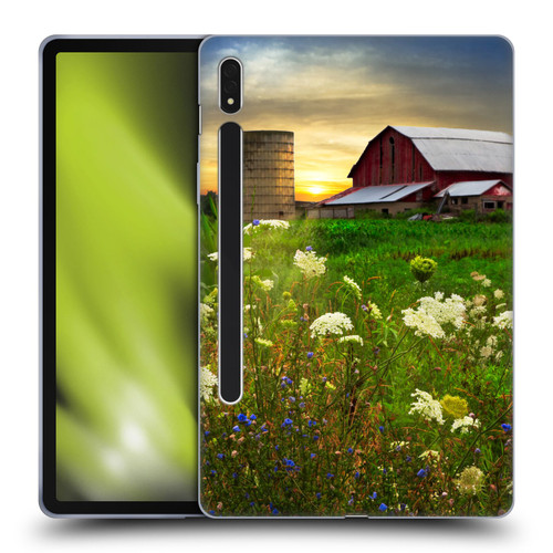 Celebrate Life Gallery Florals Sunset Lace Pastures Soft Gel Case for Samsung Galaxy Tab S8