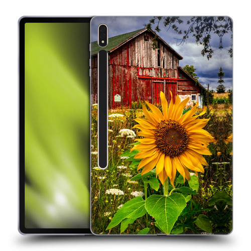 Celebrate Life Gallery Florals Barn Meadow Flowers Soft Gel Case for Samsung Galaxy Tab S8 Plus