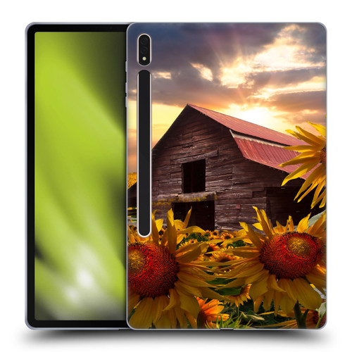 Celebrate Life Gallery Florals Sunflower Dance Soft Gel Case for Samsung Galaxy Tab S8 Plus