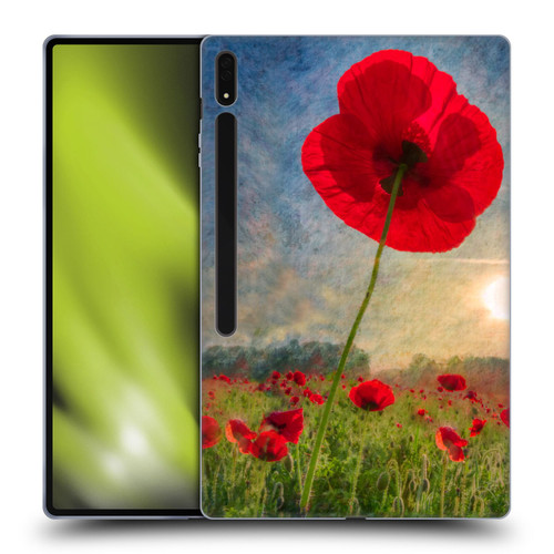 Celebrate Life Gallery Florals Red Flower Soft Gel Case for Samsung Galaxy Tab S8 Ultra