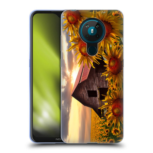 Celebrate Life Gallery Florals Sunflower Dance Soft Gel Case for Nokia 5.3