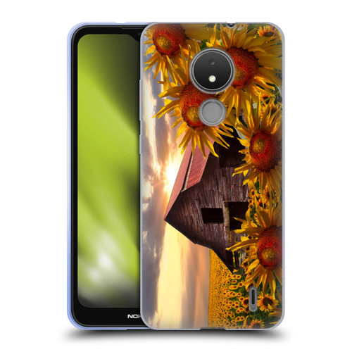 Celebrate Life Gallery Florals Sunflower Dance Soft Gel Case for Nokia C21
