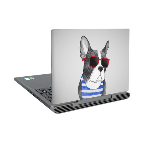 Barruf Dogs Frenchie Summer Style Vinyl Sticker Skin Decal Cover for Dell Inspiron 15 7000 P65F