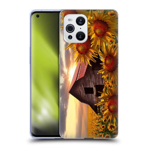 Celebrate Life Gallery Florals Sunflower Dance Soft Gel Case for OPPO Find X3 / Pro