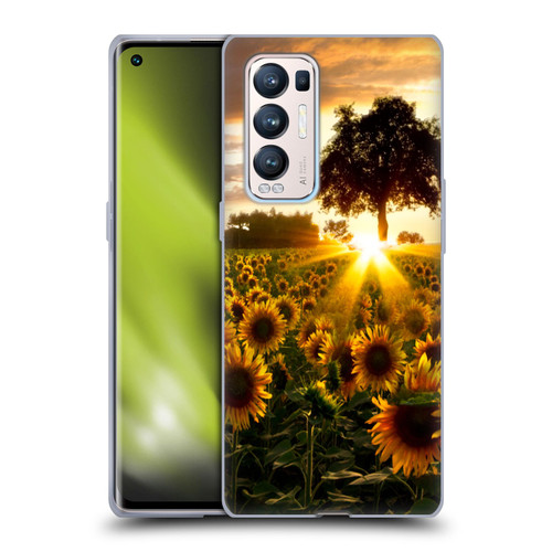 Celebrate Life Gallery Florals Fields Of Gold Soft Gel Case for OPPO Find X3 Neo / Reno5 Pro+ 5G