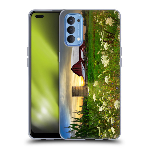 Celebrate Life Gallery Florals Sunset Lace Pastures Soft Gel Case for OPPO Reno 4 5G