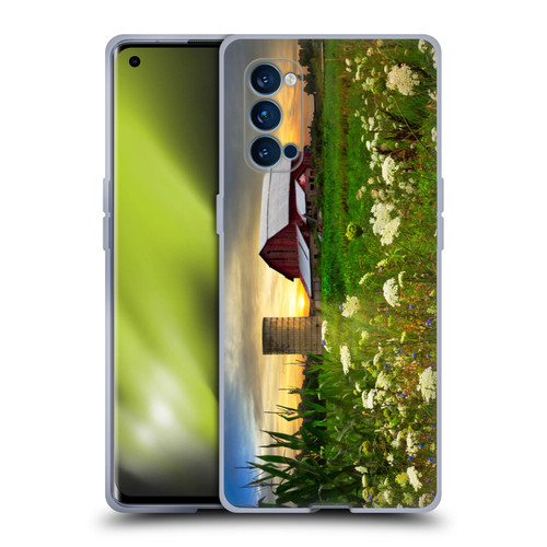Celebrate Life Gallery Florals Sunset Lace Pastures Soft Gel Case for OPPO Reno 4 Pro 5G