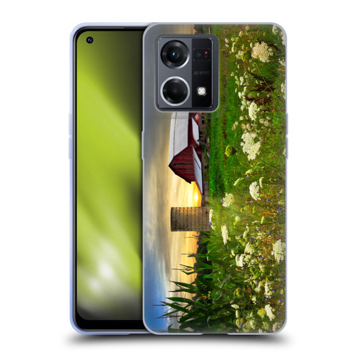 Celebrate Life Gallery Florals Sunset Lace Pastures Soft Gel Case for OPPO Reno8 4G