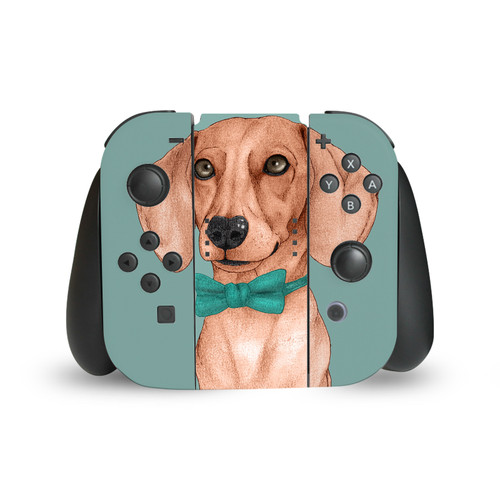 Barruf Art Mix Dachshund, The Wiener Vinyl Sticker Skin Decal Cover for Nintendo Switch Joy Controller