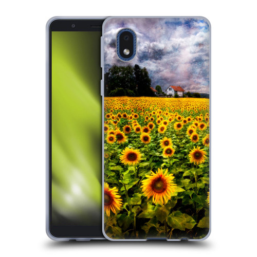 Celebrate Life Gallery Florals Dreaming Of Sunflowers Soft Gel Case for Samsung Galaxy A01 Core (2020)