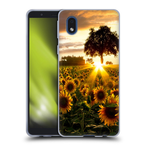 Celebrate Life Gallery Florals Fields Of Gold Soft Gel Case for Samsung Galaxy A01 Core (2020)