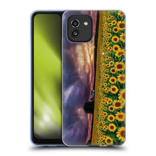 Celebrate Life Gallery Florals Stormy Sunrise Soft Gel Case for Samsung Galaxy A03 (2021)