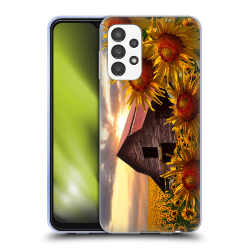 Celebrate Life Gallery Florals Sunflower Dance Soft Gel Case for Samsung Galaxy A13 (2022)