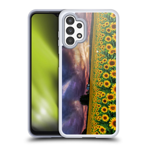 Celebrate Life Gallery Florals Stormy Sunrise Soft Gel Case for Samsung Galaxy A13 (2022)