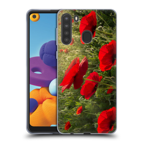 Celebrate Life Gallery Florals Waiting For The Morning Soft Gel Case for Samsung Galaxy A21 (2020)