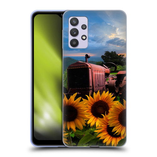 Celebrate Life Gallery Florals Tractor Heaven Soft Gel Case for Samsung Galaxy A32 5G / M32 5G (2021)