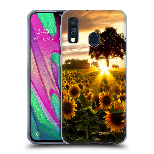 Celebrate Life Gallery Florals Fields Of Gold Soft Gel Case for Samsung Galaxy A40 (2019)