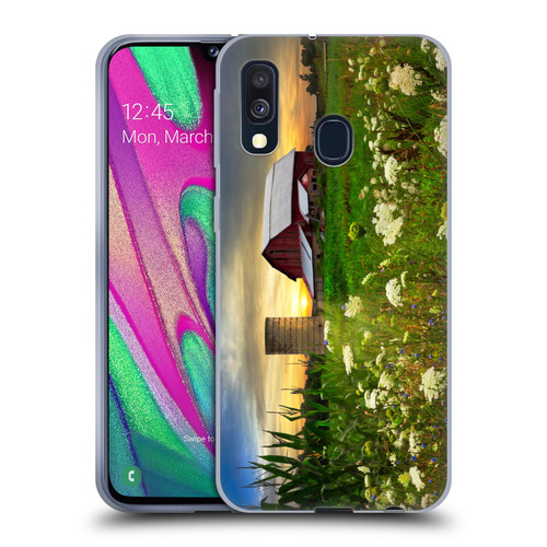 Celebrate Life Gallery Florals Sunset Lace Pastures Soft Gel Case for Samsung Galaxy A40 (2019)