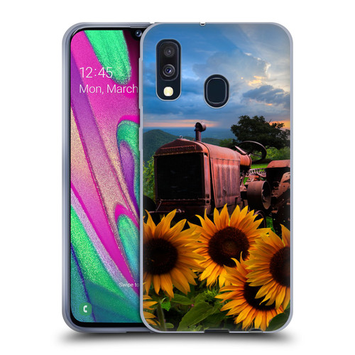 Celebrate Life Gallery Florals Tractor Heaven Soft Gel Case for Samsung Galaxy A40 (2019)