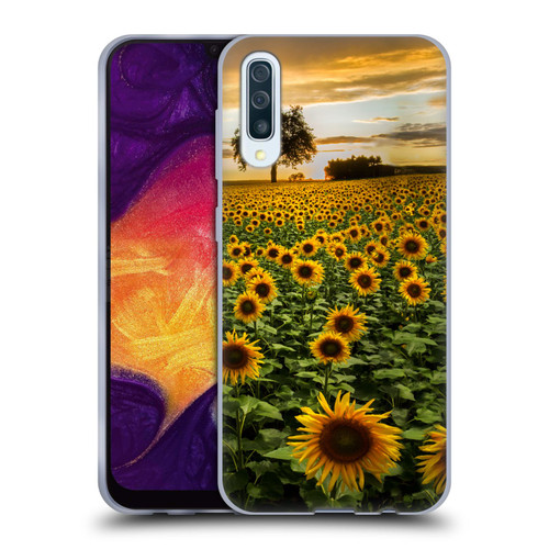 Celebrate Life Gallery Florals Big Sunflower Field Soft Gel Case for Samsung Galaxy A50/A30s (2019)