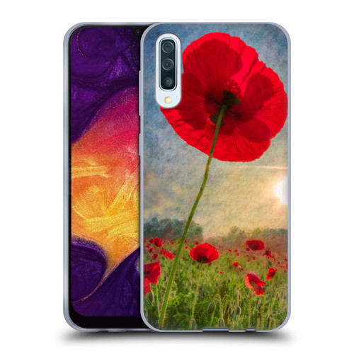 Celebrate Life Gallery Florals Red Flower Soft Gel Case for Samsung Galaxy A50/A30s (2019)