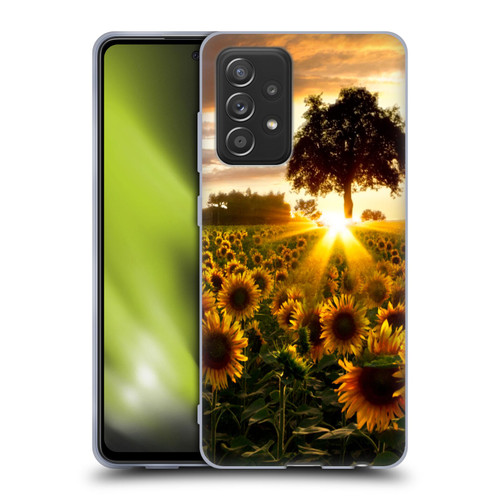 Celebrate Life Gallery Florals Fields Of Gold Soft Gel Case for Samsung Galaxy A52 / A52s / 5G (2021)