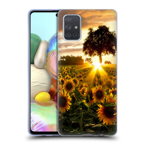 Celebrate Life Gallery Florals Fields Of Gold Soft Gel Case for Samsung Galaxy A71 (2019)