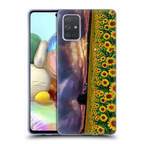 Celebrate Life Gallery Florals Stormy Sunrise Soft Gel Case for Samsung Galaxy A71 (2019)