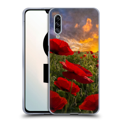 Celebrate Life Gallery Florals Red Flower Field Soft Gel Case for Samsung Galaxy A90 5G (2019)