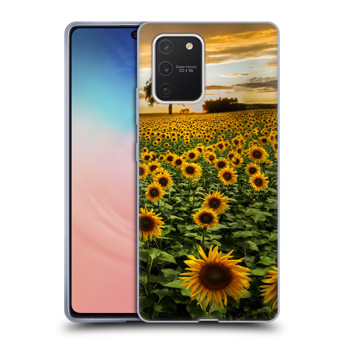 Celebrate Life Gallery Florals Big Sunflower Field Soft Gel Case for Samsung Galaxy S10 Lite