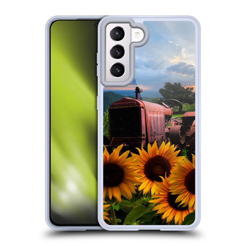Celebrate Life Gallery Florals Tractor Heaven Soft Gel Case for Samsung Galaxy S21 5G