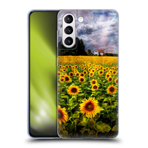 Celebrate Life Gallery Florals Dreaming Of Sunflowers Soft Gel Case for Samsung Galaxy S21+ 5G