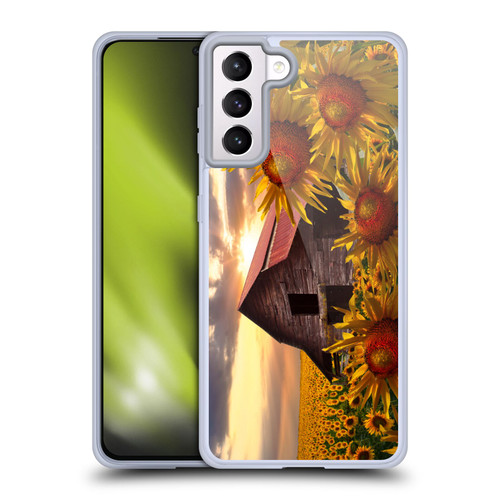 Celebrate Life Gallery Florals Sunflower Dance Soft Gel Case for Samsung Galaxy S21+ 5G