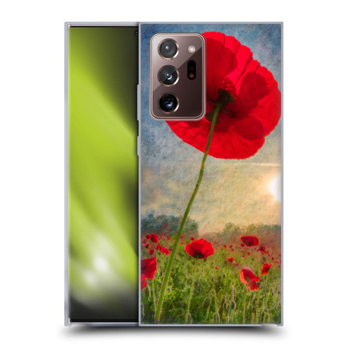 Celebrate Life Gallery Florals Red Flower Soft Gel Case for Samsung Galaxy Note20 Ultra / 5G