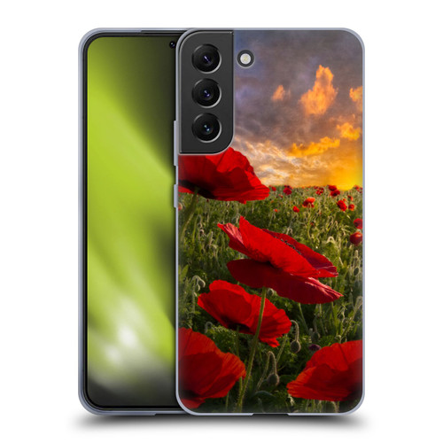 Celebrate Life Gallery Florals Red Flower Field Soft Gel Case for Samsung Galaxy S22+ 5G